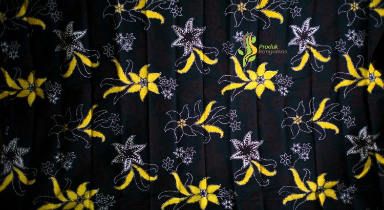 produk banyumas batik semi tulis motif bunga kenanga