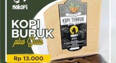 nakopi tubruk kopi gula siap seduh