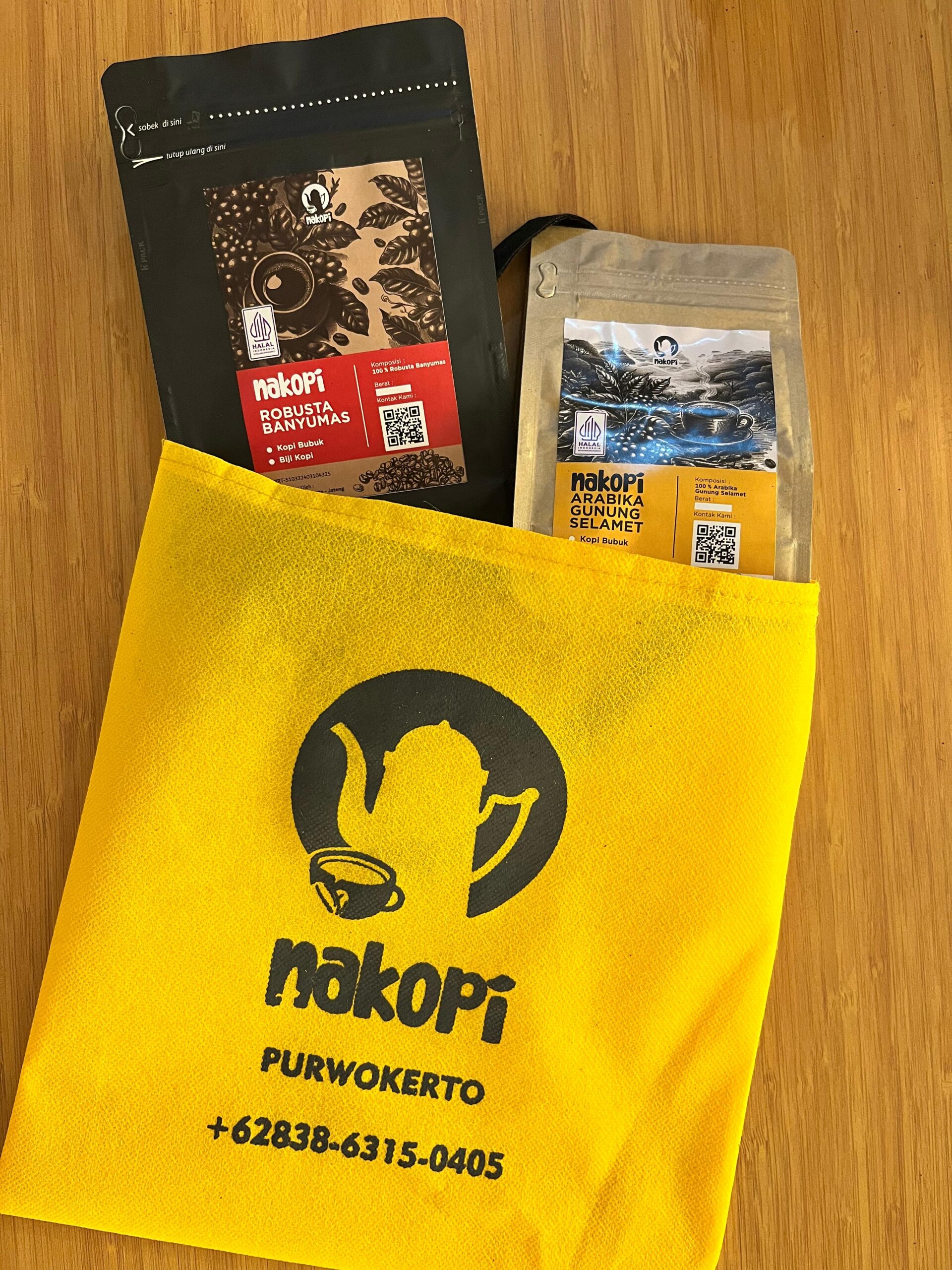 Nakopi toko oleh-oleh kopi Purwokerto